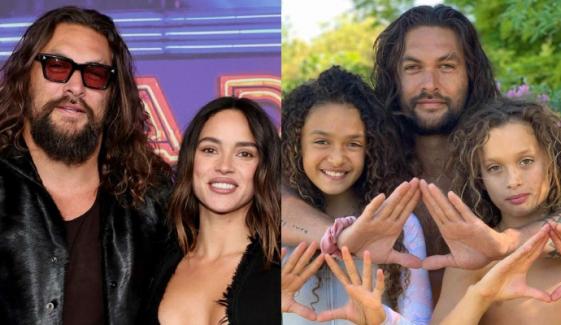 Jason Momoa brings his kids and girlfriend Adria Arjona to 'Supergirl' premiere 