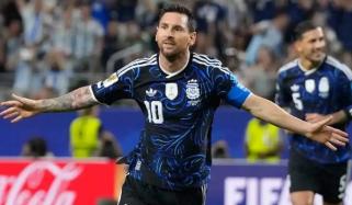 Lionel Messi celebrates new World Cup record after Argentina win over Jordan