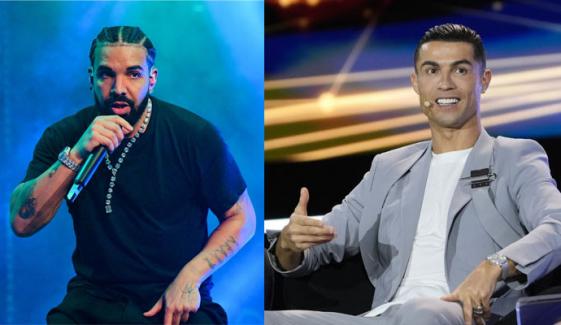 Drake makes a hilarious claim about his height after meeting Cristiano Ronaldo