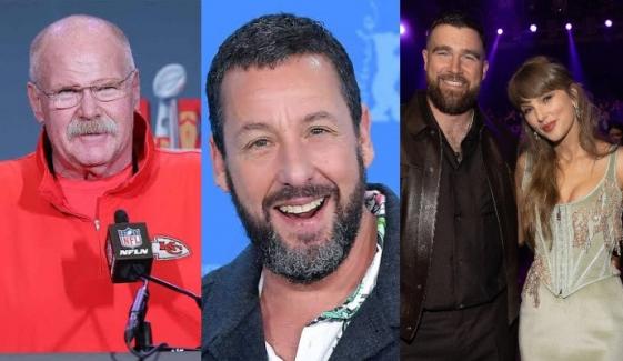 Andy Reid recalls Adam Sandler's heartwarming message to Taylor Swift, Travis Kelce