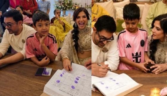 Aamir Khan’s wife Gauri Spratt shares wedding photos after private Mumbai ceremony