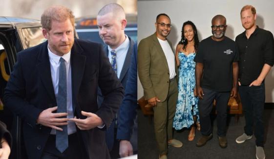 Prince Harry's new beaming photos from 'Shoot the People' premiere go viral: 'Courageous' 