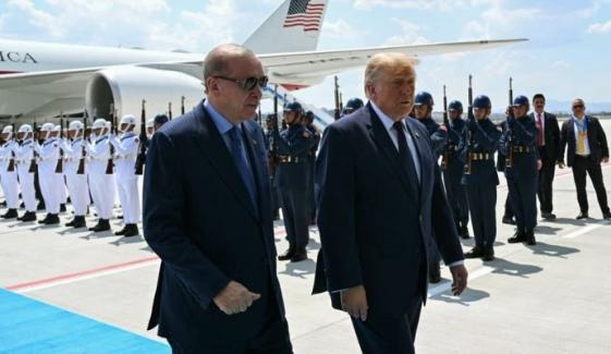 Trump arrives at NATO Summit as Platner campaign crumbles