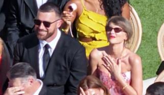 Taylor Swift, Travis Kelce make dazzling first appearance as newlyweds at JuJu Smith’s nuptials