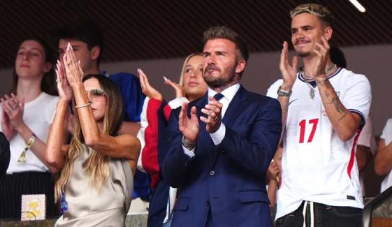 David Beckham celebrates ‘special moments with family’ as England beat Norway