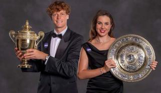 Jannik Sinner, Linda Nosková show off dance moves at Wimbledon Champions’ Ball