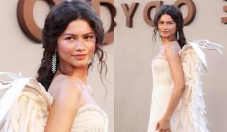 Zendaya wows fans with dramatic winged goddess look at 'The Odyssey' grand finale press tour  