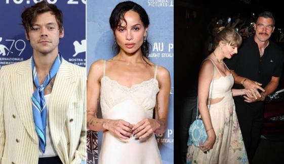 Harry Styles, Zoe Kravitz take opposite approach to Taylor Swift's wedding