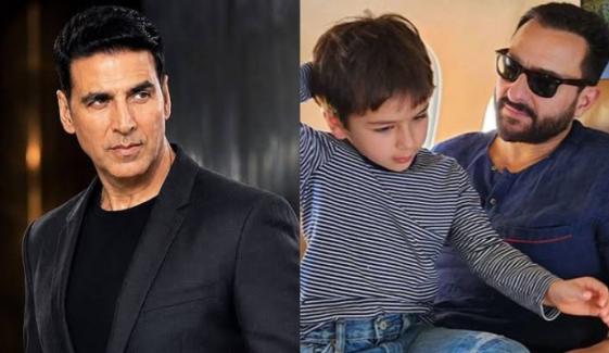 Akshay Kumar dodges major mishap as Saif Ali Khan, Taimur burst into laughter