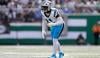 Panthers linebacker Nic Scourton carted off field with knee injury at training camp
