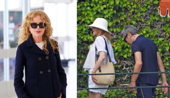 Nicole Kidman enjoys cozy poolside romance with rumored beau Michael Reinstein
