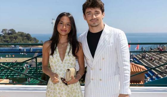 Alexandra Leclerc flaunts 'baby bump' as she joins Charles Leclerc at Hungarian Grand Prix
