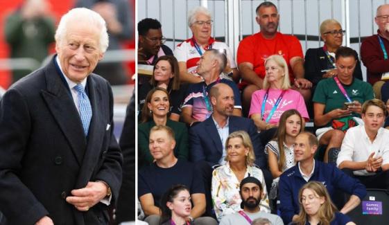 King Charles downs a dram of whiskey as Royal Family reunites for grand event