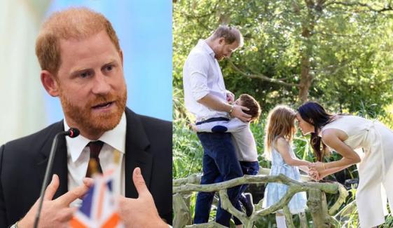 Prince Harry appears in good spirits in first public appearance amid US exit decision