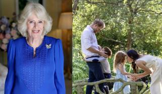 Queen Camilla’s team issues moving message after Harry, Meghan UK arrival