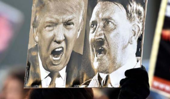 US education department's 'hype' video backfires after Trump-Hitler comparison