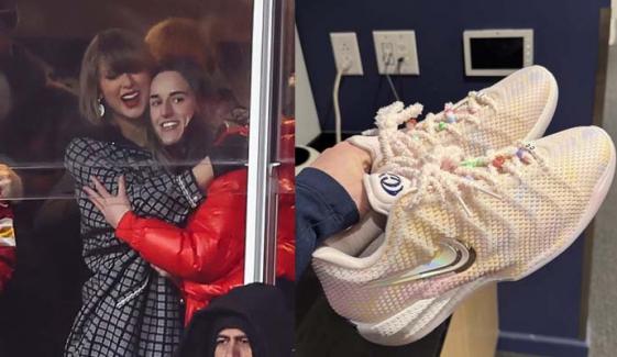 Caitlin Clark's Taylor Swift ‘friendship bracelet’ sneakers break the internet 