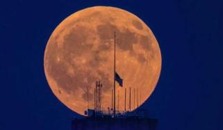 Partial Lunar eclipse turns moon blood red in stunning global display: Photos 