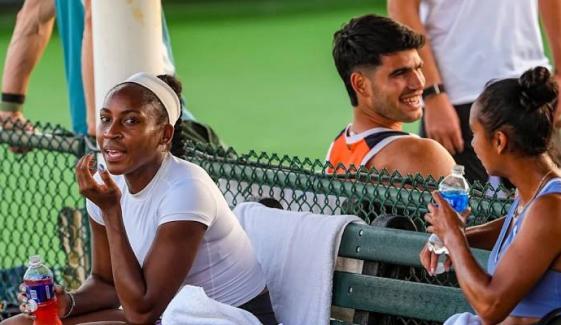 Carlos Alcaraz mingles with Gauff, Rybakina, WTA stars on US Open return