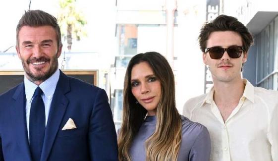 Victoria and David Beckham cheer proudly as Cruz makes Reading Festival debut