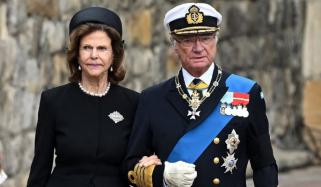 King Carl Gustaf, Queen Silvia make solemn appearance after tragic school incident
