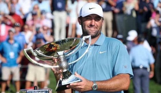 Scottie Scheffler surpasses Tiger Woods on PGA Tour career money list after FedExCup win