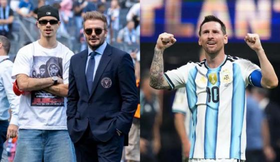 David Beckham pens emotional post for son Romeo after paying homage to Messi 