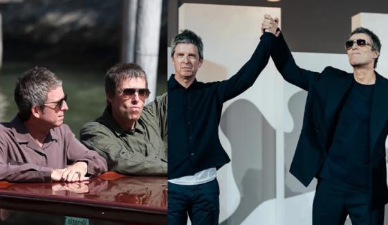 Noel and Liam Gallagher reunite in Venice as 'Oasis' documentary puts feud aside