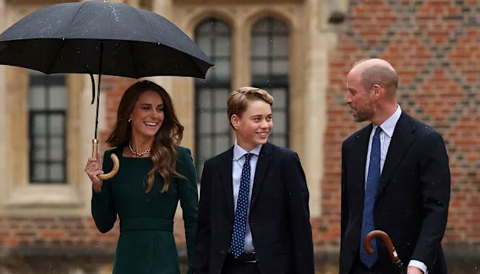 Prince George flashes a cheeky smile in first heartfelt photos from Eton  College