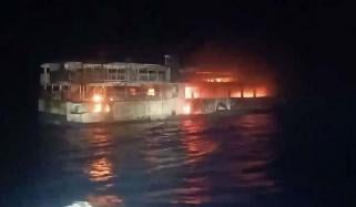 Philippine ferry fire kills five, over 80 missing, search operation underway