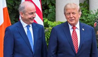 Donald Trump backs United Ireland during Dublin visit for Irish Open