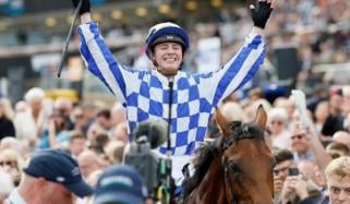 Saffie Osborne makes history as first female jockey to win a British Classic
