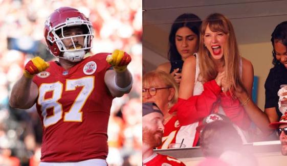 Travis Kelce makes history at ‘home’ opener as wife Taylor Swift celebrates 