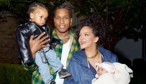 Rihanna & daughter Rocki twin in pink as little one celebrates 1st birthday