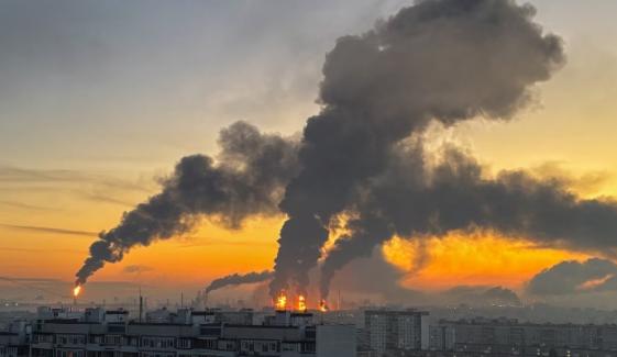 Two dead in Moscow region as drones hit oil refinery in Russian capital