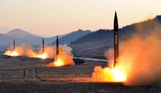 North Korea test-launches ballistic missiles toward east sea