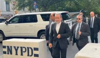 Iran FM Abbas Araghchi arrives in New York for UN General Assembly