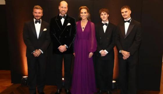 Kate Middleton, Prince William enjoy Beckham family reunion at 'Digger' movie premiere