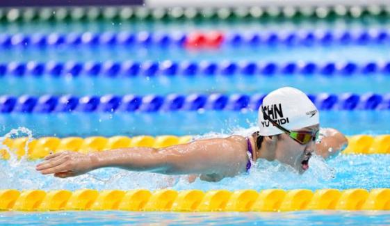 13-year-old swimming prodigy Yu Zidi completes historic triple gold at Asian Games