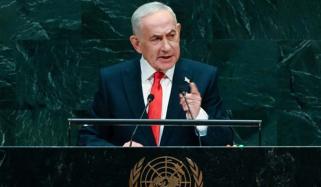 Benjamin Netanyahu forecasts Iran’s collapse, denounces critics at UN speech 