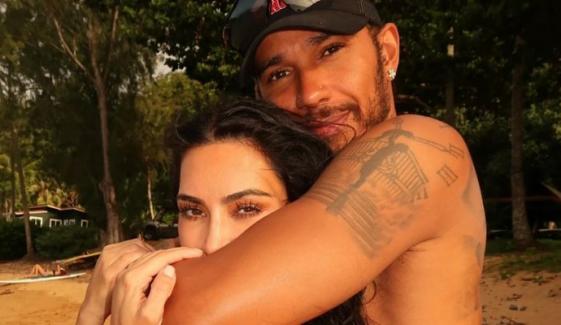 Kim Kardashian shares romantic Paris kiss with Lewis Hamilton after revealing playful nickname