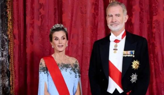 Queen Letizia goes full Disney princess for glamorous Spanish state visit: See her look