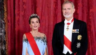 Queen Letizia goes full Disney princess for glamorous Spanish state visit: See her look
