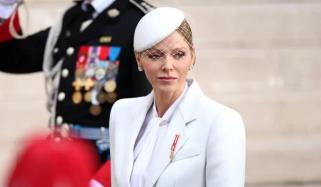 Princess Charlene's all-white Armani outfit is pure elegance: See her look