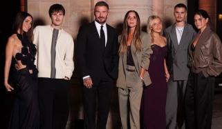 David Beckham’s sweet kiss backstage steals the moment with Harper – Victoria Beckham’s tone arms stun fans