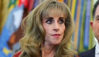 What went wrong with Susan Dell's makeup at White House appearance?
