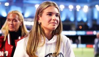 Kai Trump reveals casual campus style at first college football game