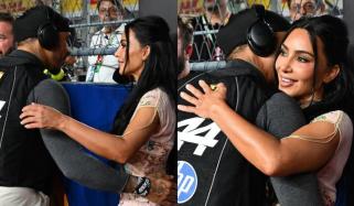Lewis Hamilton’s girlfriend Kim Kardashian finally addresses viral F1 moment 