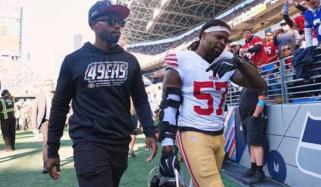 49ers’ star Dre Greenlaw ejected for violent headbutt on helmetless Seahawks rival