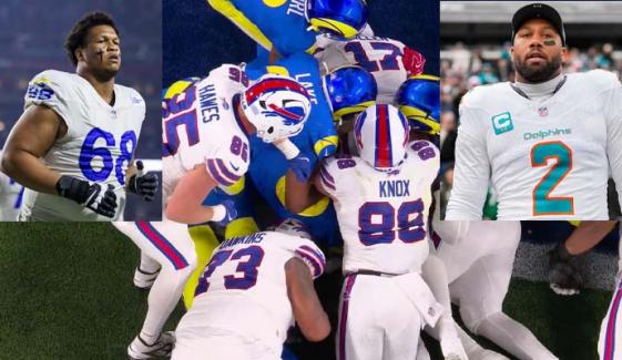 Alaric Jackson loses cool, punches Bills' Bradley Chubb after MNF thriller